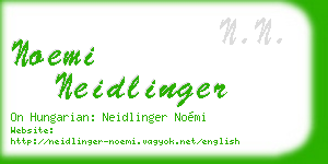 noemi neidlinger business card